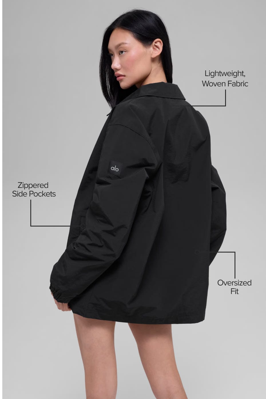 Alo Yoga Torrent Overshirt - Black