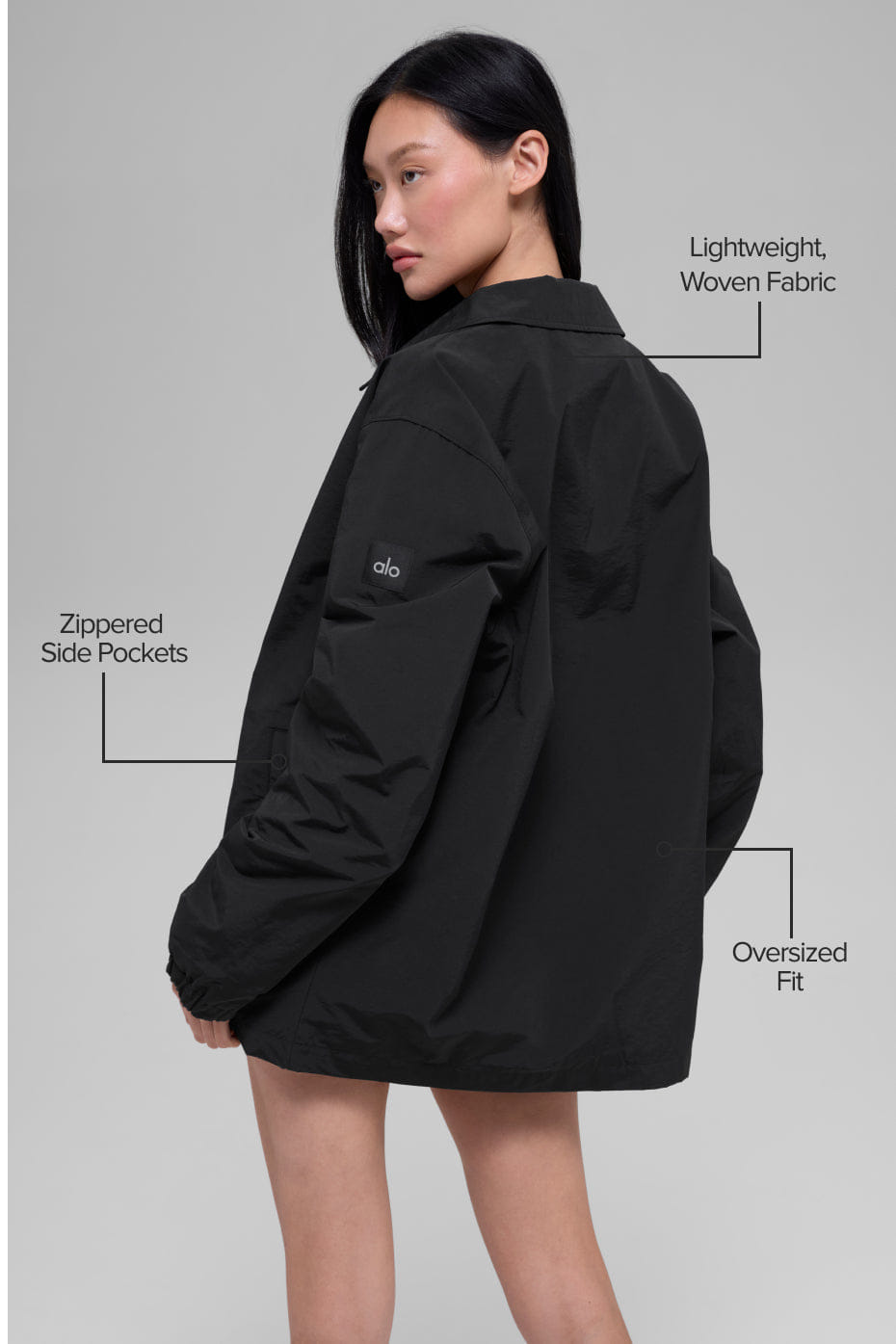 Alo Yoga Torrent Overshirt - Black