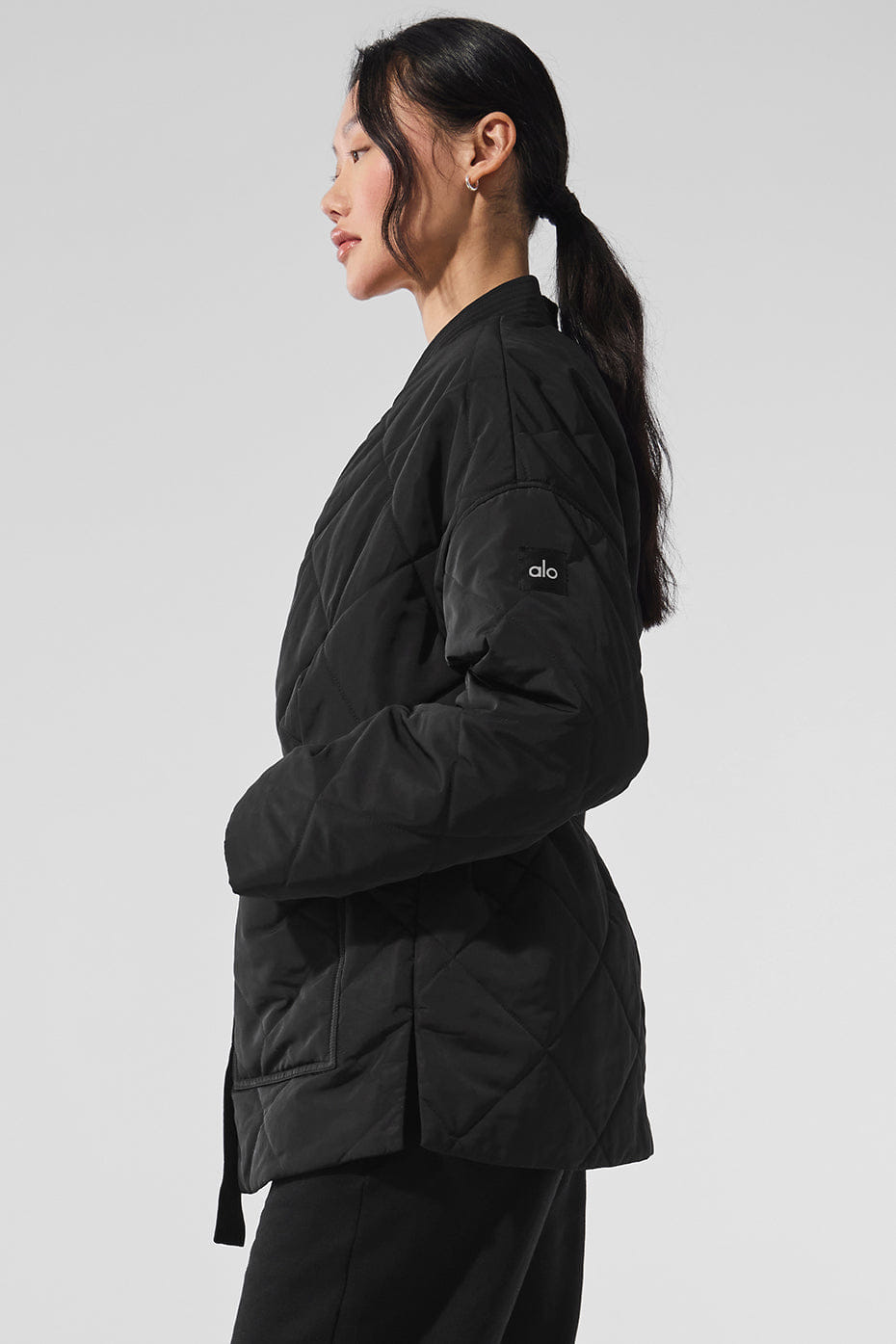 Alo Yoga Urbanite Wrap Puffer - Black