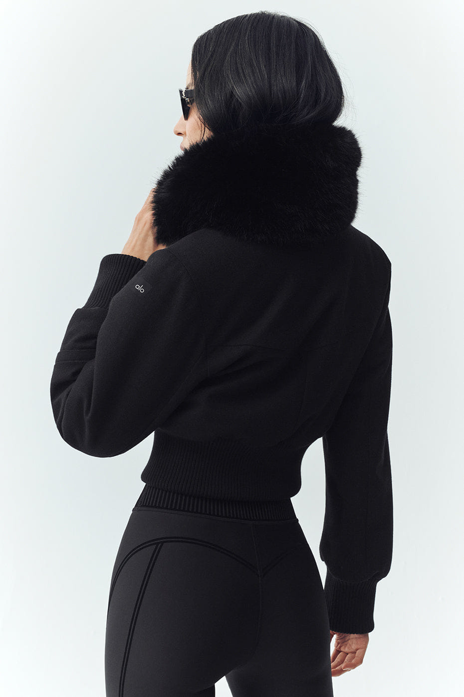 Alo Yoga Wool Blend Bunny Slope Jacket - Black