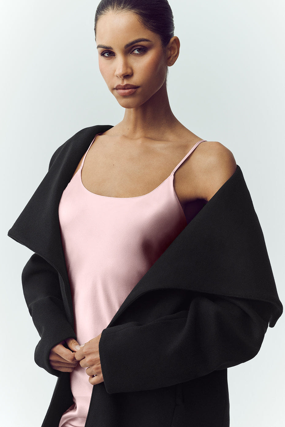 Alo Yoga Wool Blend Nightfall Long Coat - Black