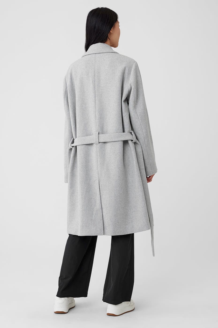 Alo Yoga Wool Gameday Overcoat - Athletic Heather Grey