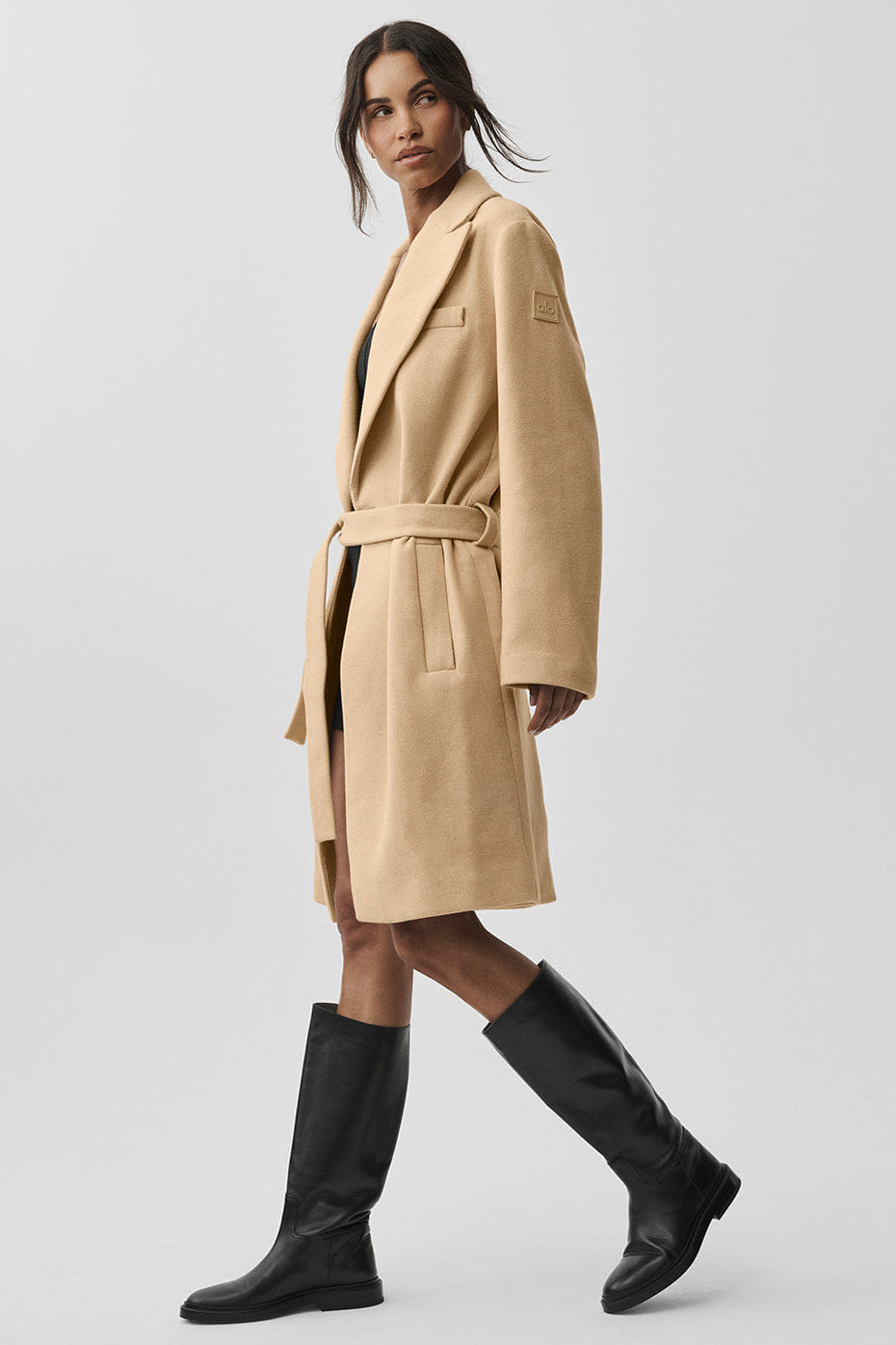 Alo Yoga Wool Gameday Overcoat - Camel
