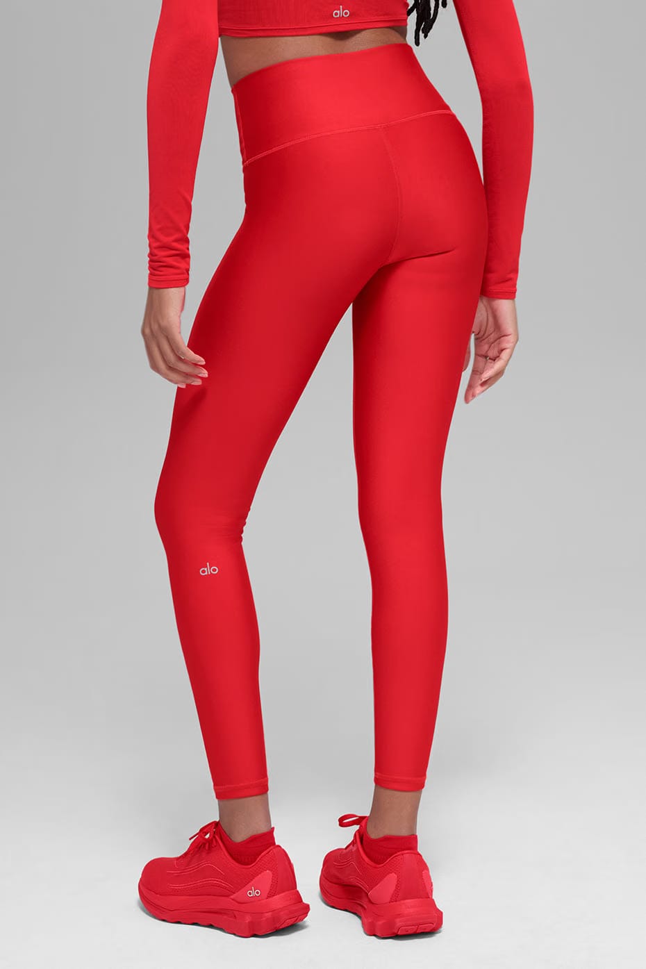 Alo Yoga 7/8 High-Waist Airlift Legging - Bright Red