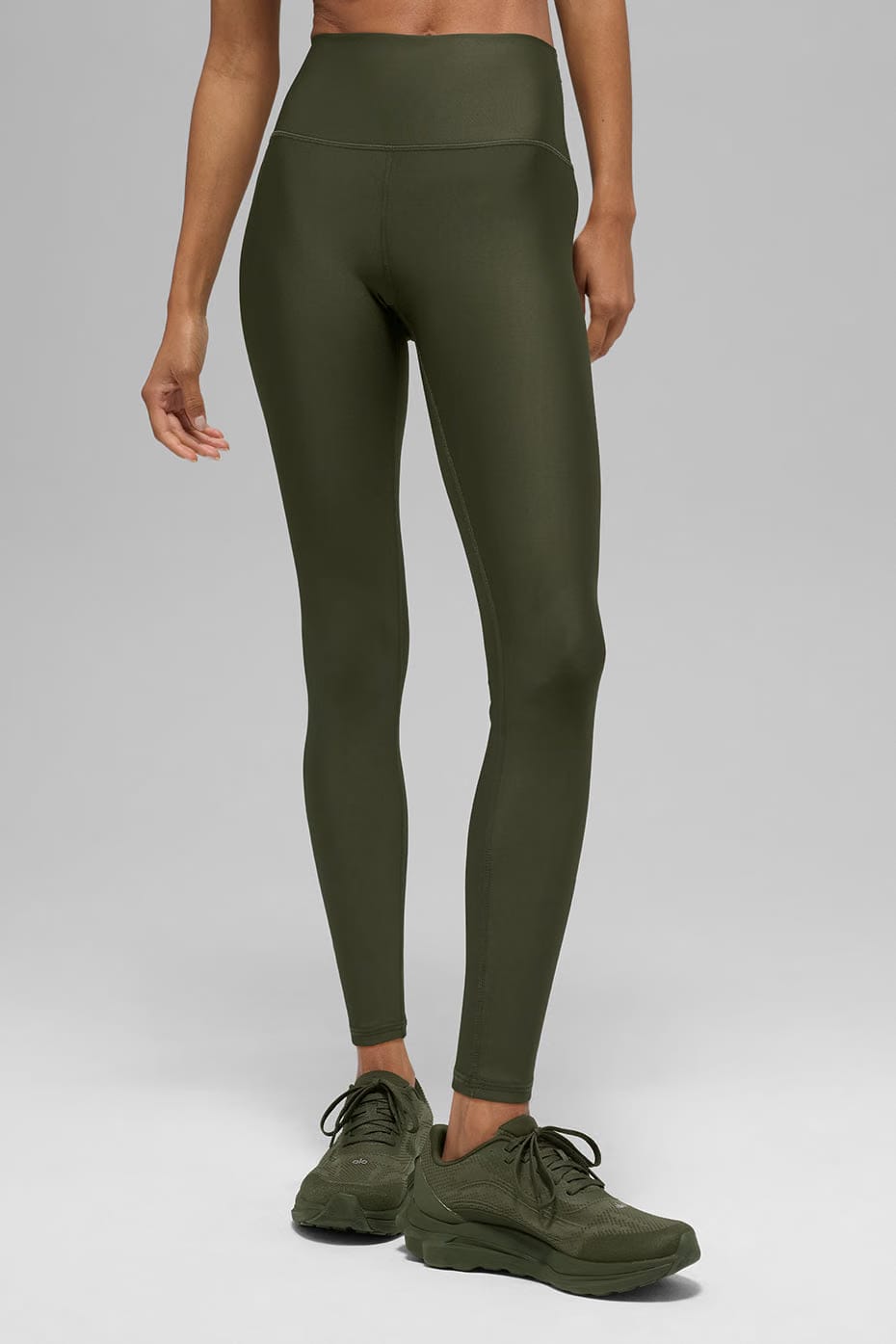 Alo Yoga 7/8 High-Waist Airlift Legging - Green Olive