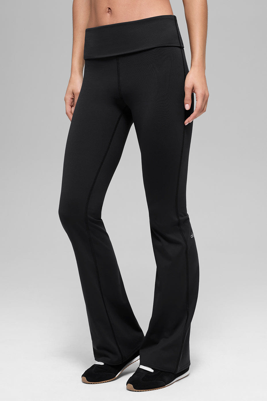 Alo Yoga ALO Softsculpt Foldover Flare Legging - Black