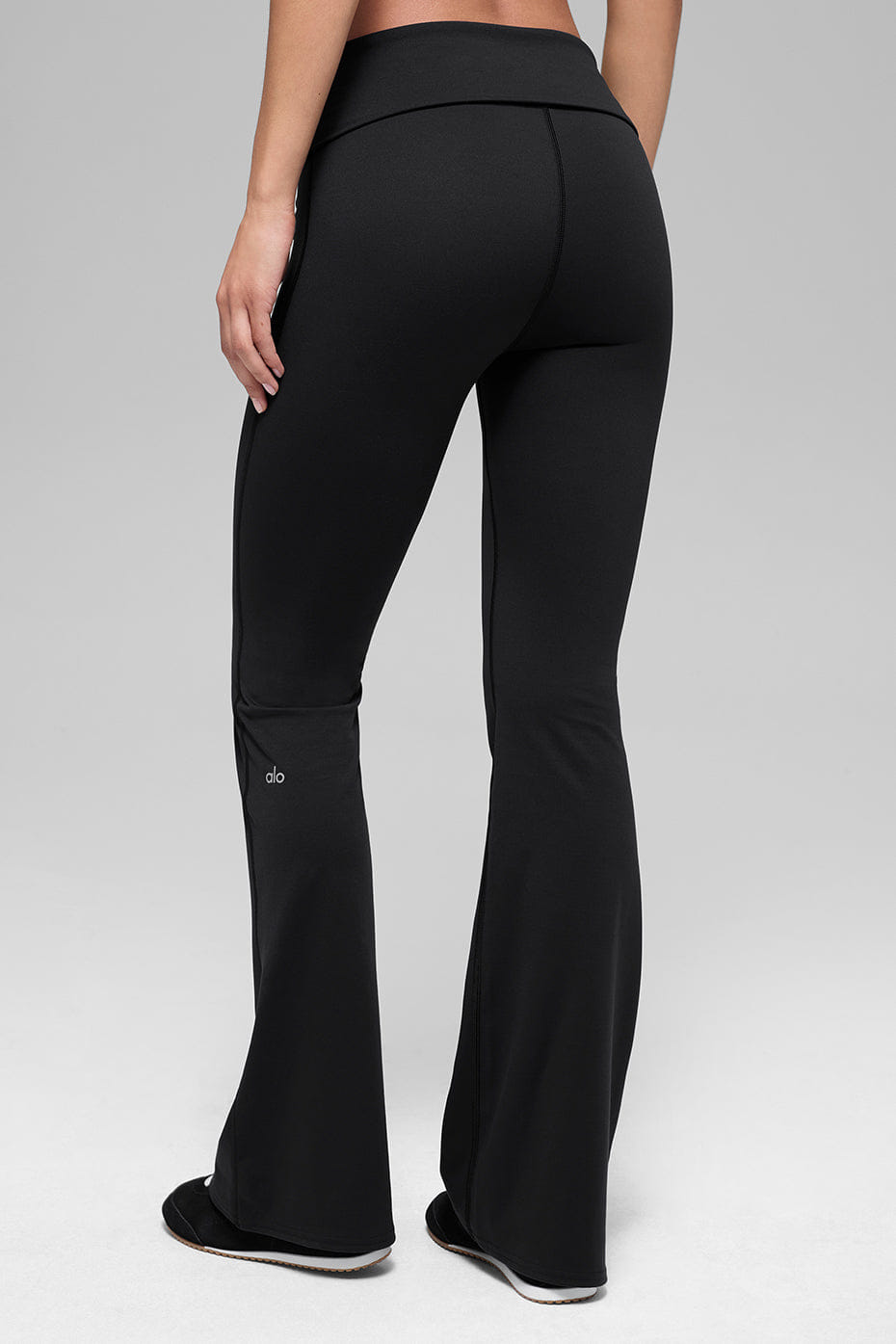 Alo Yoga ALO Softsculpt Foldover Flare Legging - Black