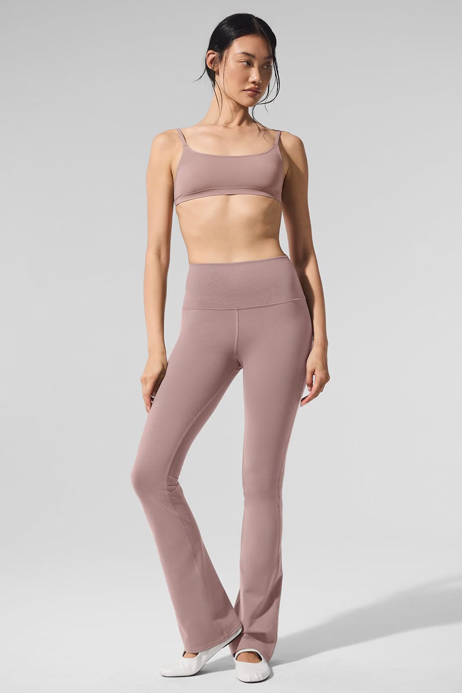 Alo Yoga Airbrush High-Waist Bootcut Legging - Taupe