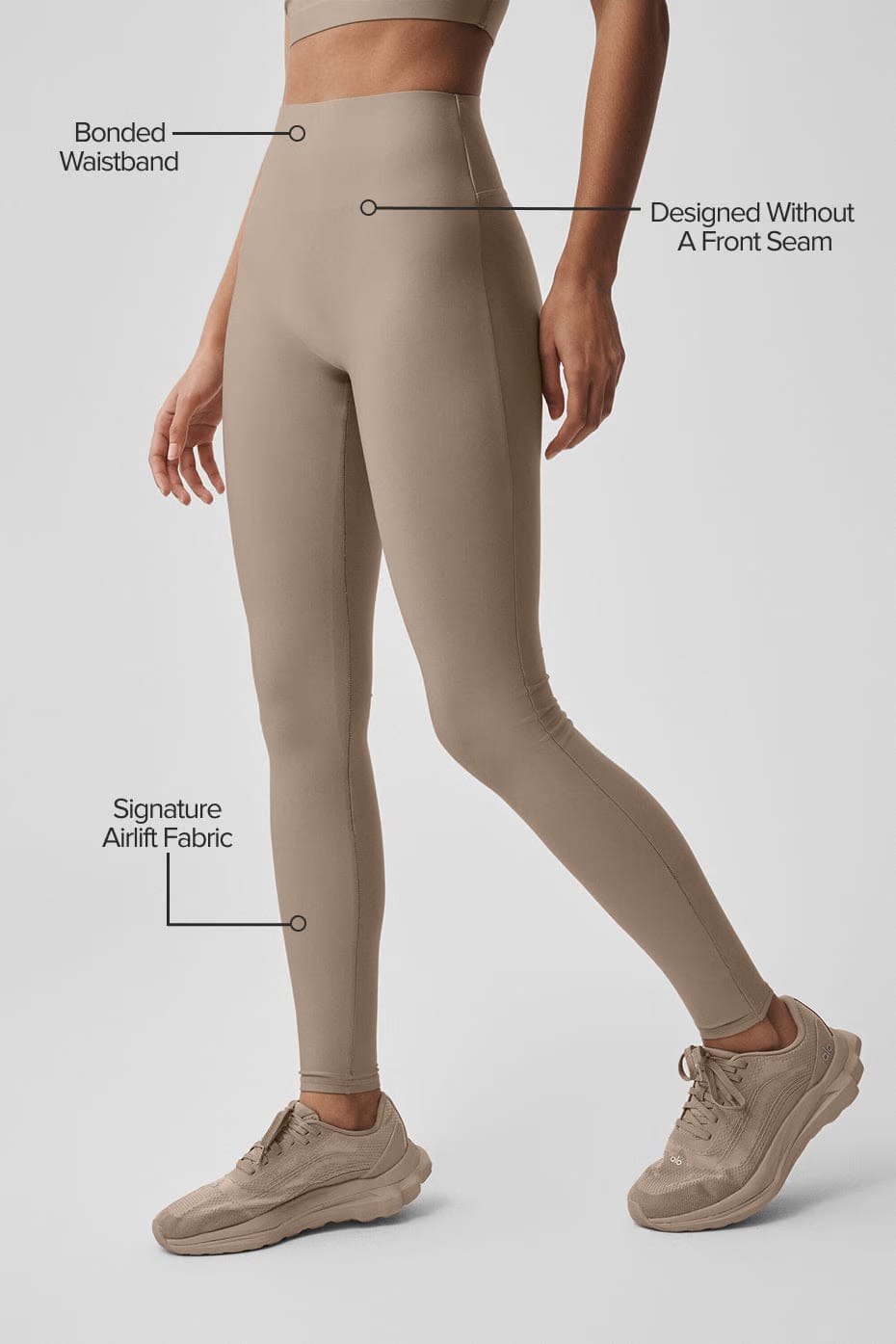 Alo Yoga Airlift High-Waist Sleek Legging - Gravel