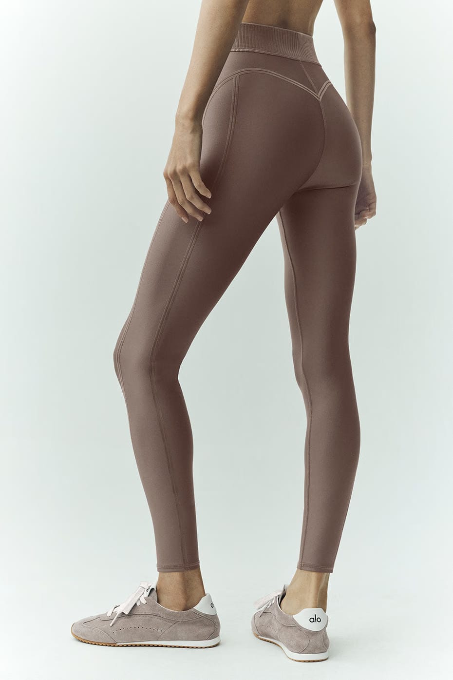 Alo Yoga Airlift Line Up Mirage 7/8 Legging - Alpine Cocoa
