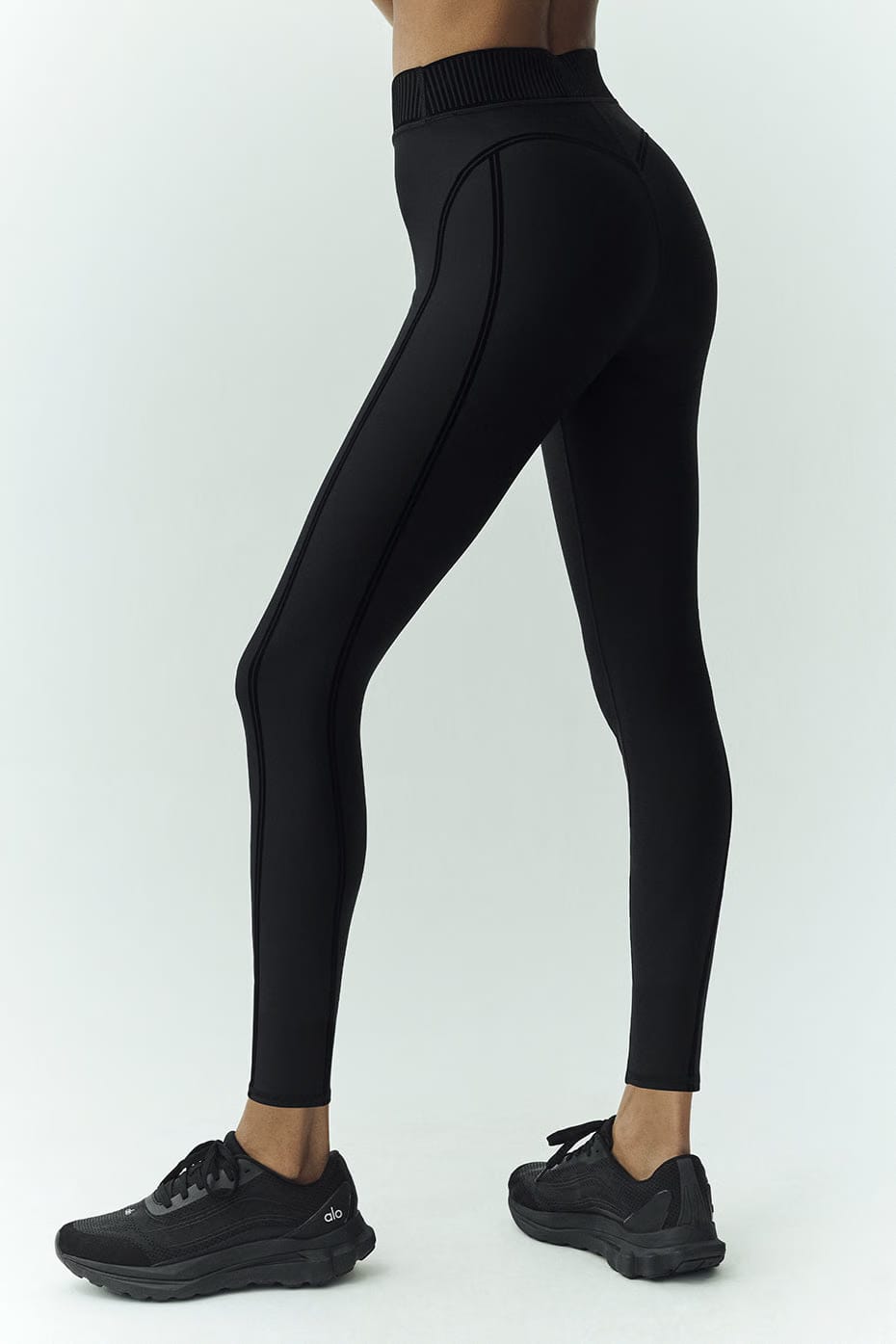 Alo Yoga Airlift Line Up Mirage 7/8 Legging - Black