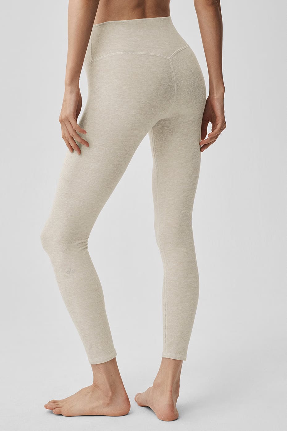 Alo Yoga Alosoft High-Waist 7/8 Highlight Legging - Oatmeal Heather