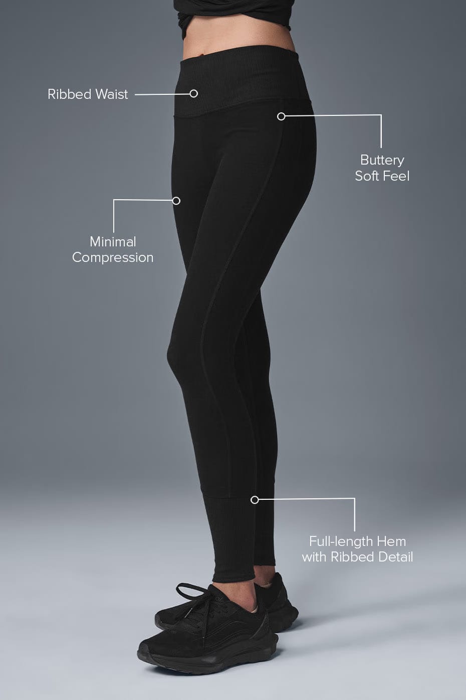 Alo Yoga High-Waist Alosoft Lounge Legging - Black