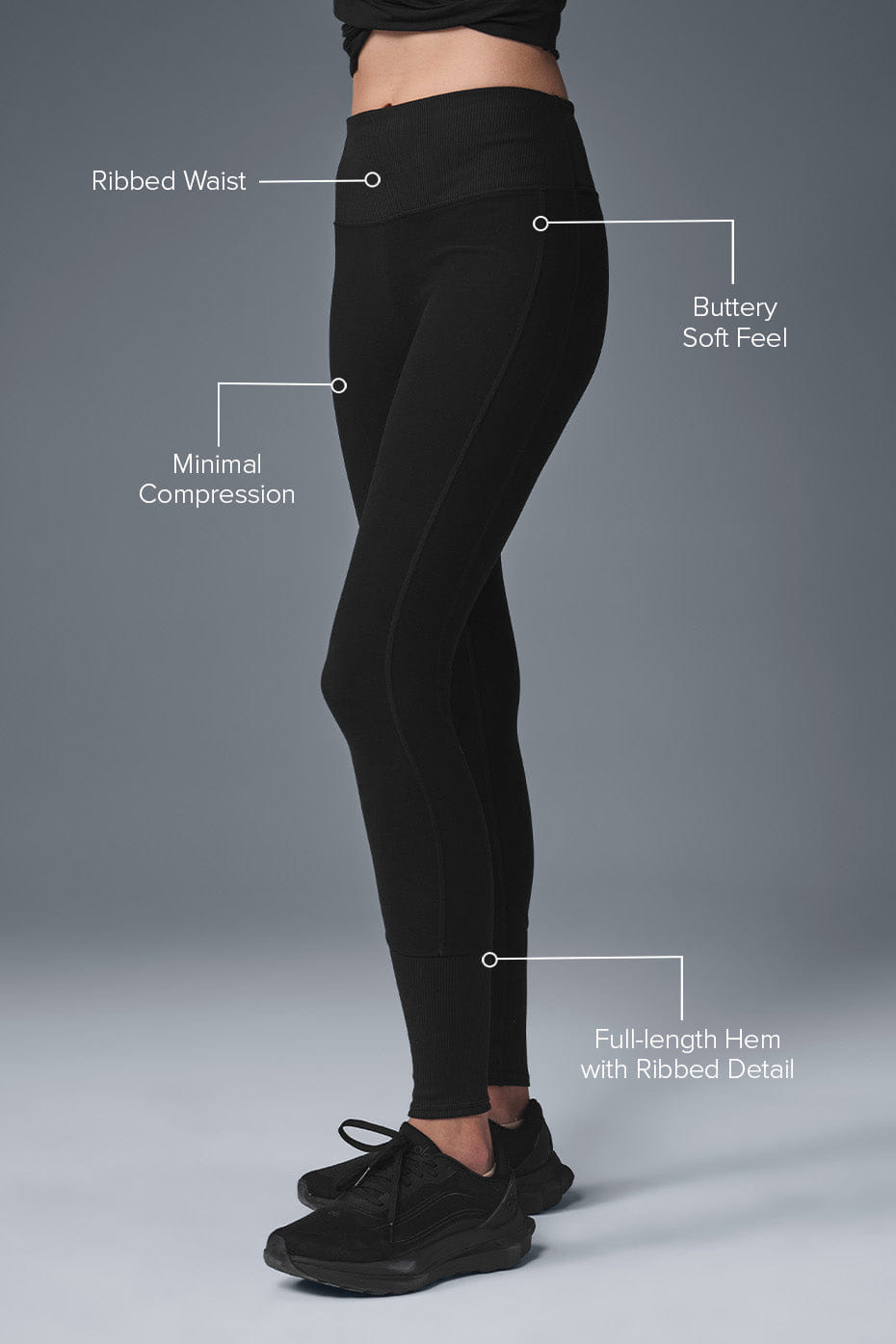 Alo Yoga High-Waist Alosoft Lounge Legging - Black