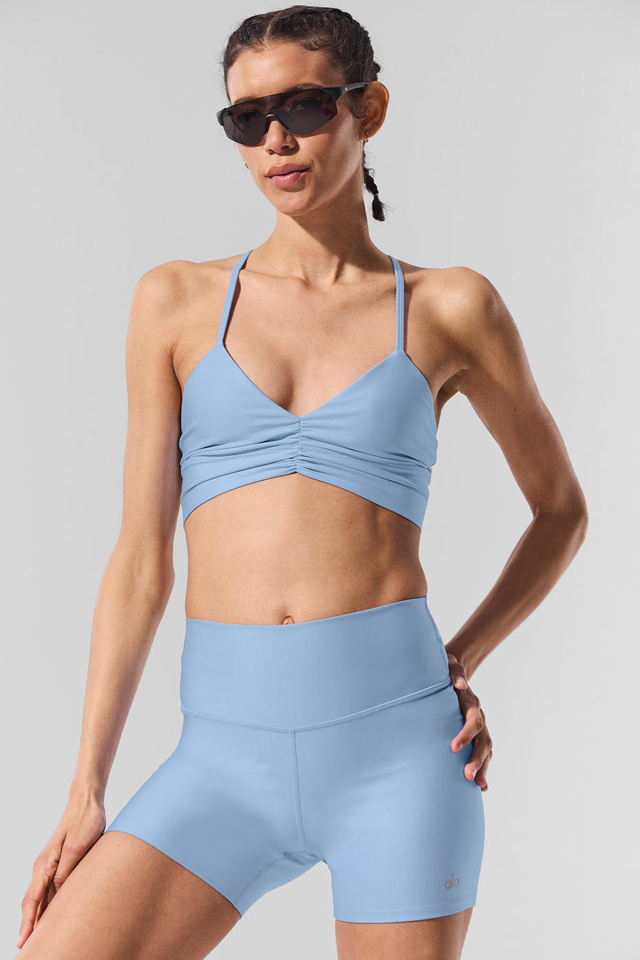 Alo Yoga 5" Airlift Energy Short - Seashell Blue