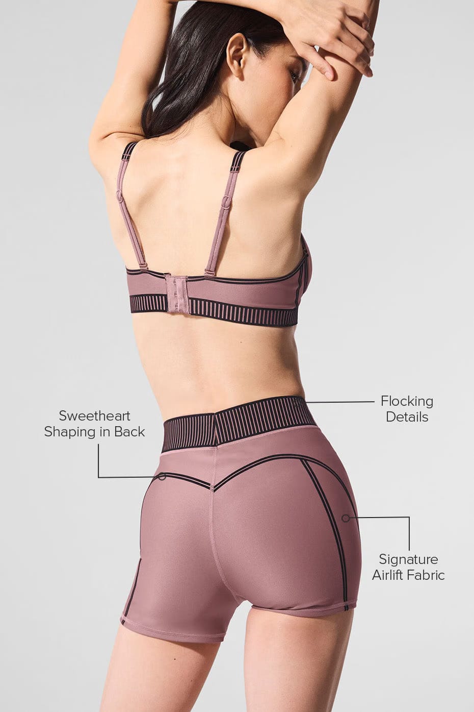 Alo Yoga Airlift High-Waist Line Up Short - Smoky Quartz