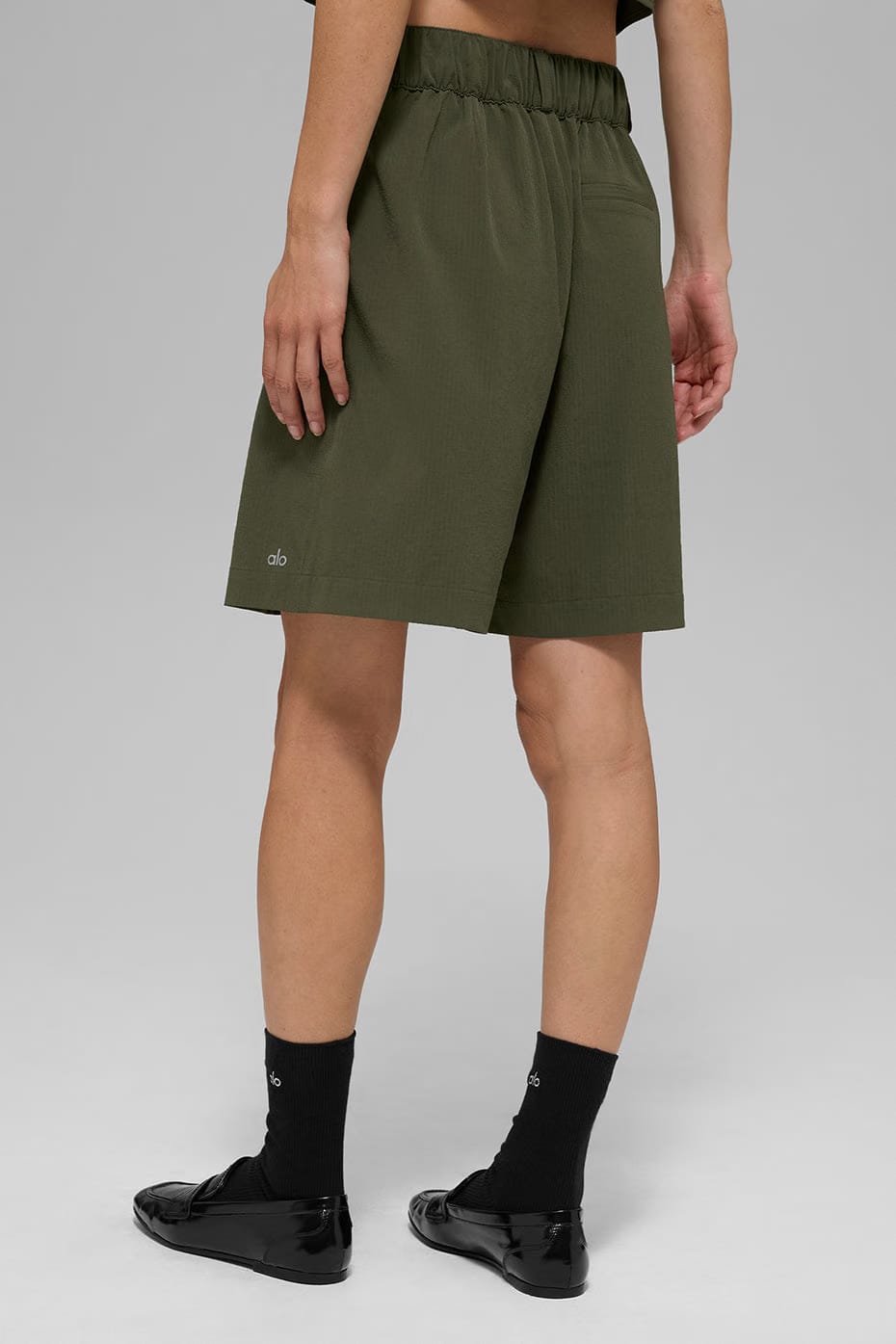 Alo Yoga High-Waist Dreamscape Short - Green Olive