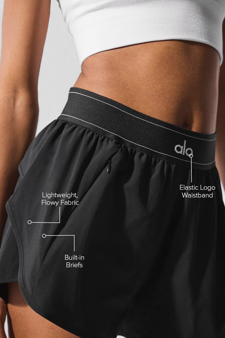 Alo Yoga Match Point Short - Black