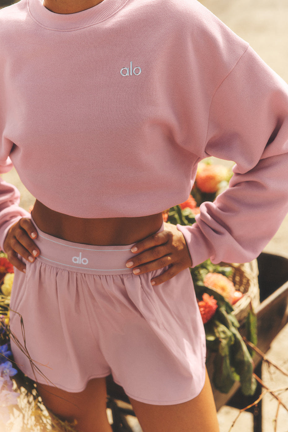 Alo Yoga Match Point Short - Vintage Pink