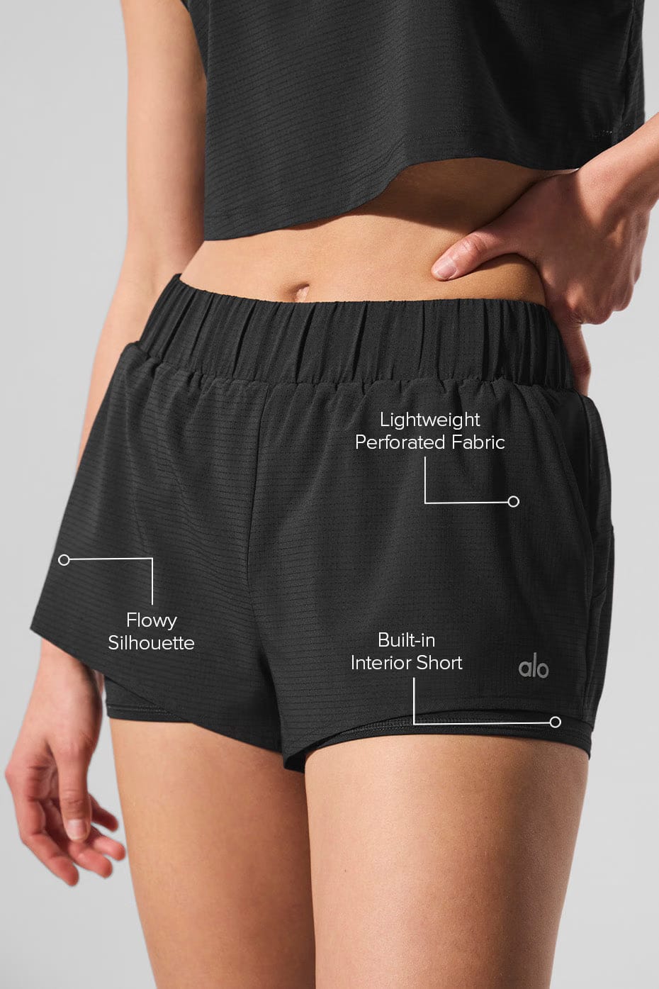 Alo Yoga Sport Star Short - Black