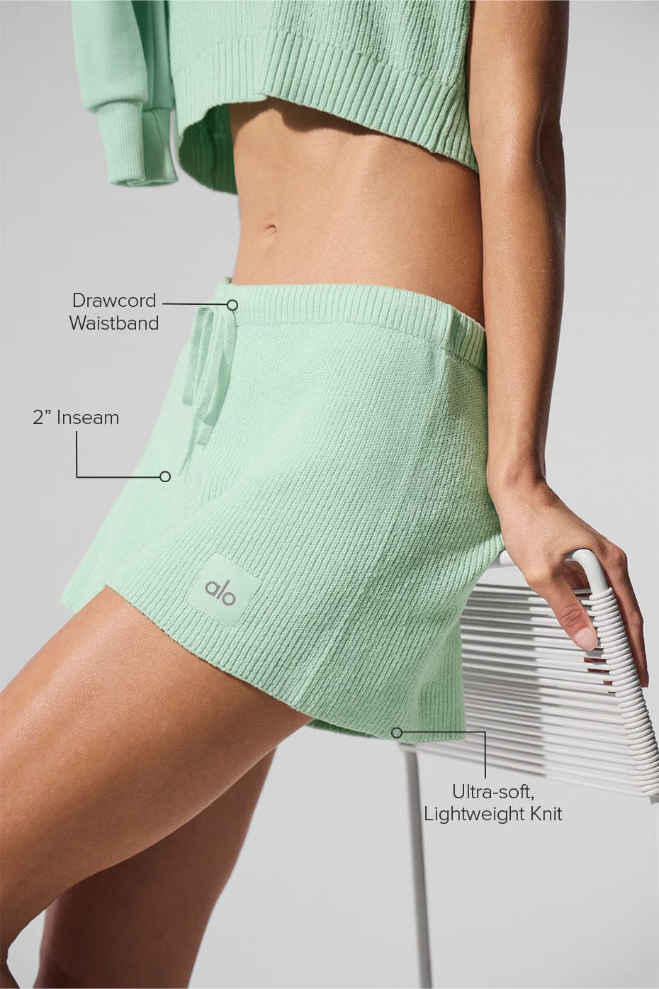 Alo Yoga Supernatural Sweater Short - Spearmint