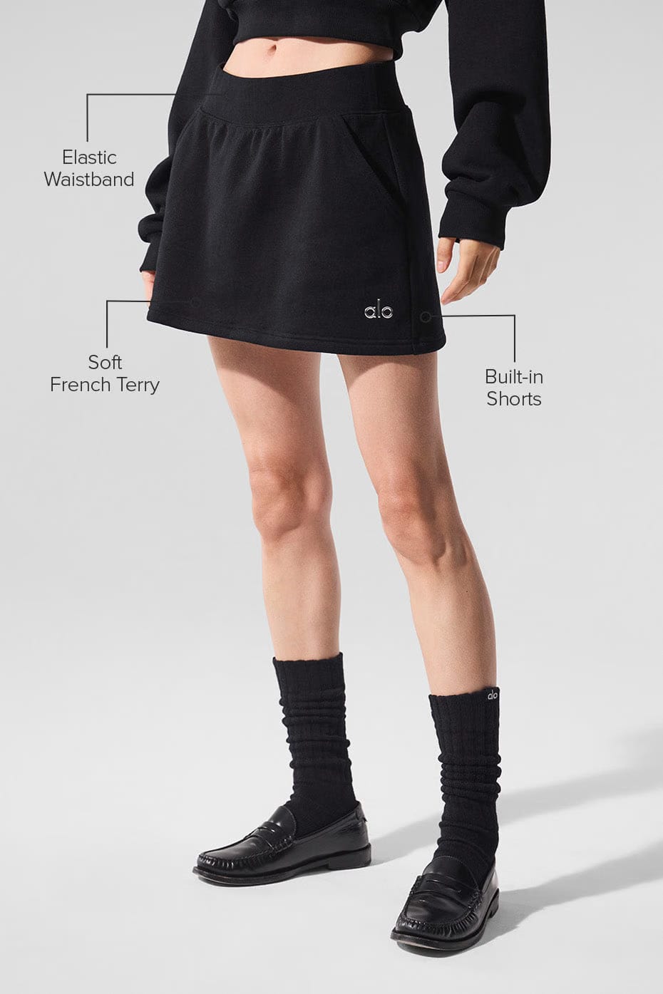 Alo Yoga Accolade Skirt - Black