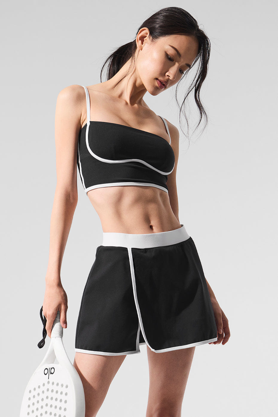 Alo Yoga Airbrush Streamlined Skirt - Black/White