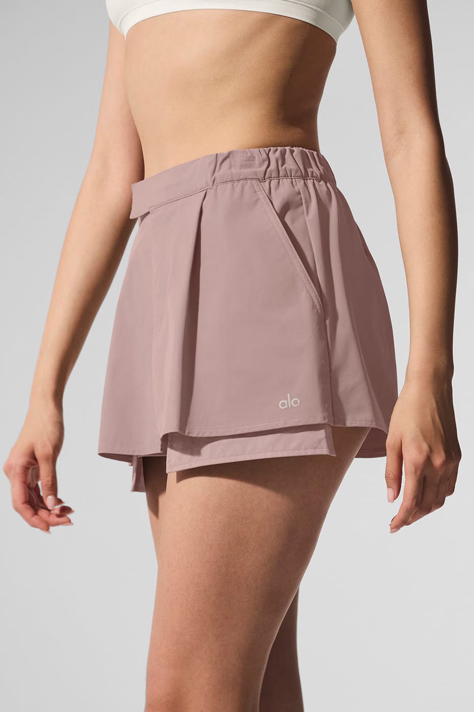Alo Yoga Flip It Mini Skort - Taupe