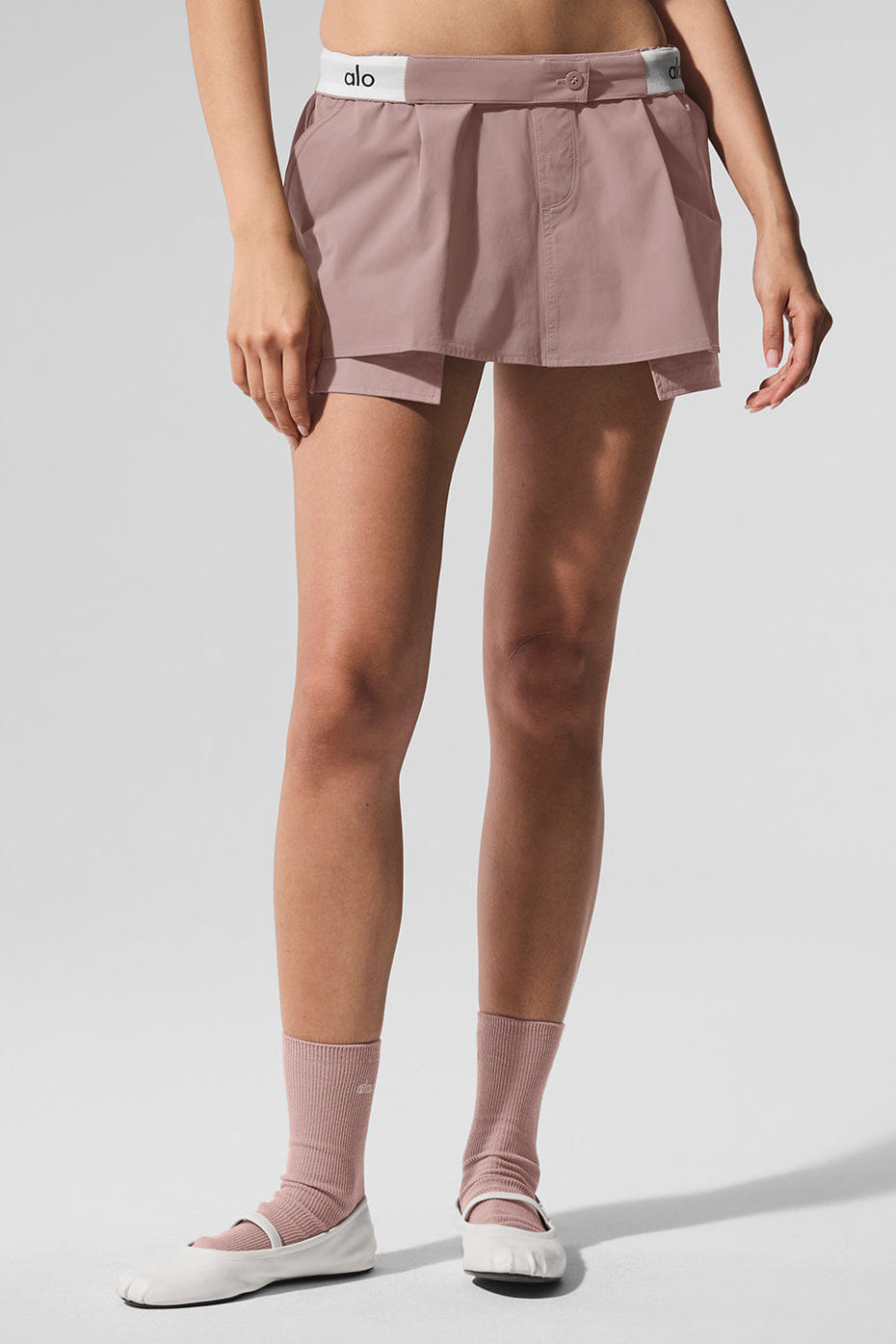 Alo Yoga Flip It Mini Skort - Taupe
