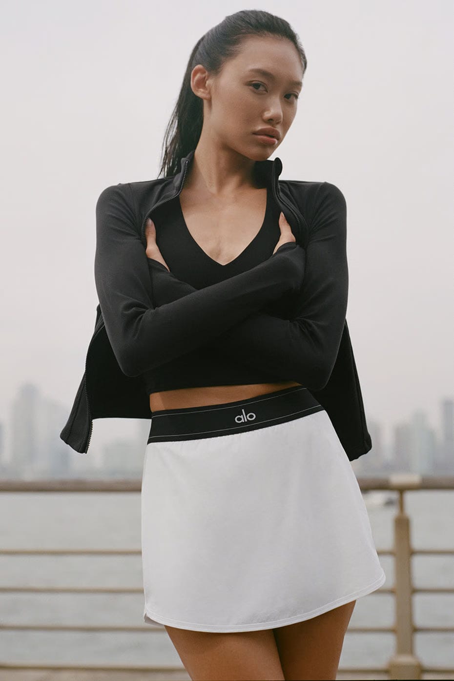 Alo Yoga Match Point Tennis Skirt - White