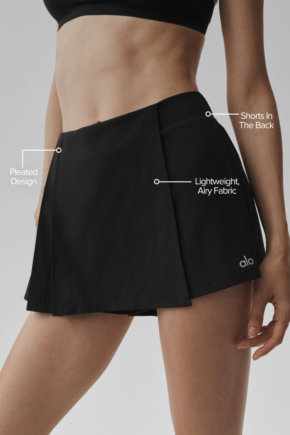 Alo Yoga Unmatched Skort - Black