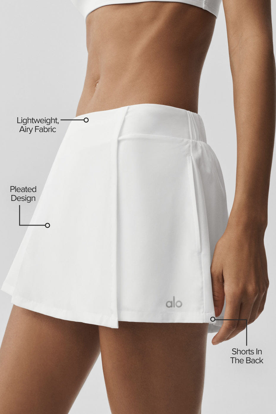 Alo Yoga Unmatched Skort - White