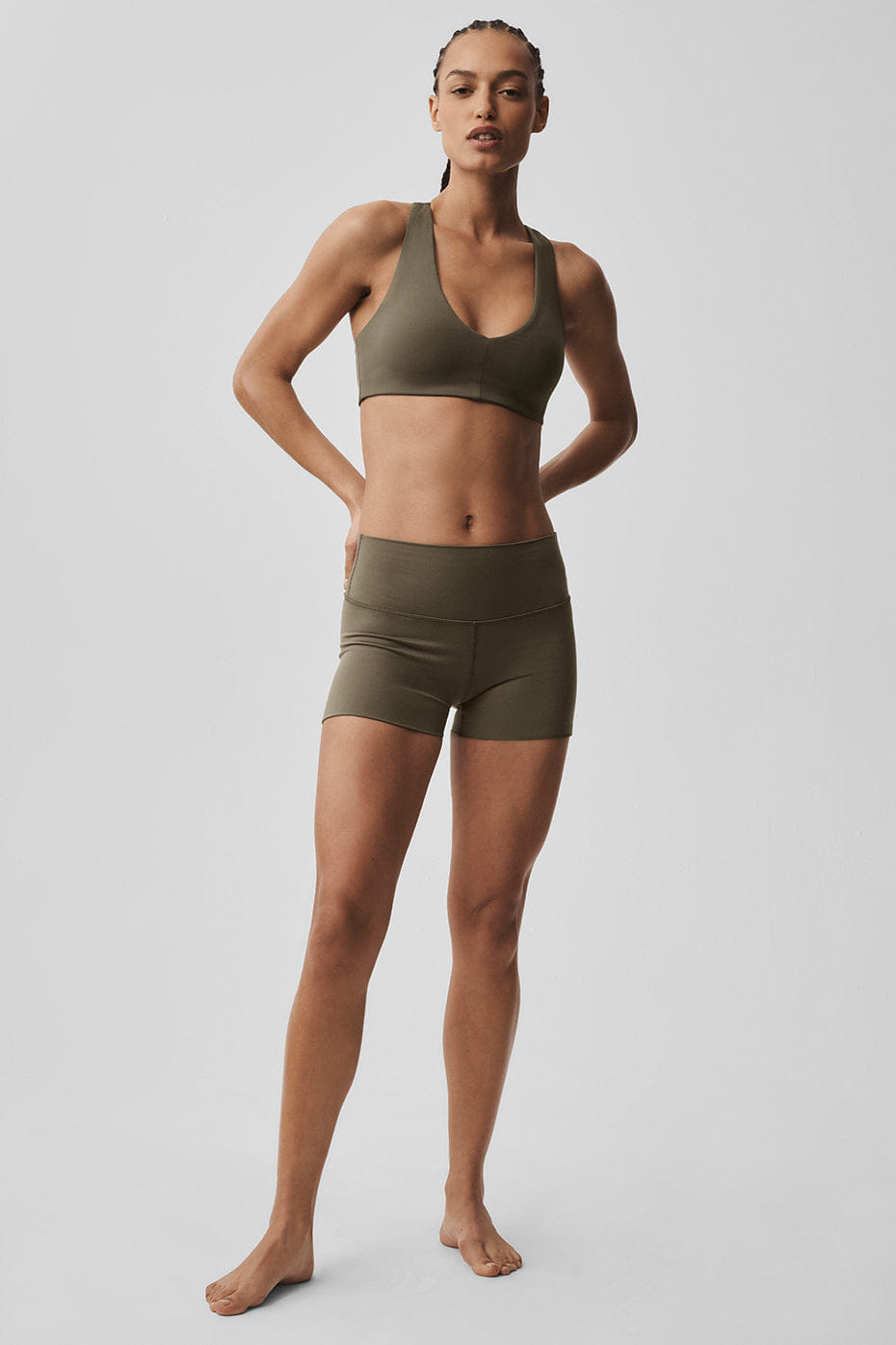 Alo Yoga ALO Softsculpt Base Bra - Olive Tree