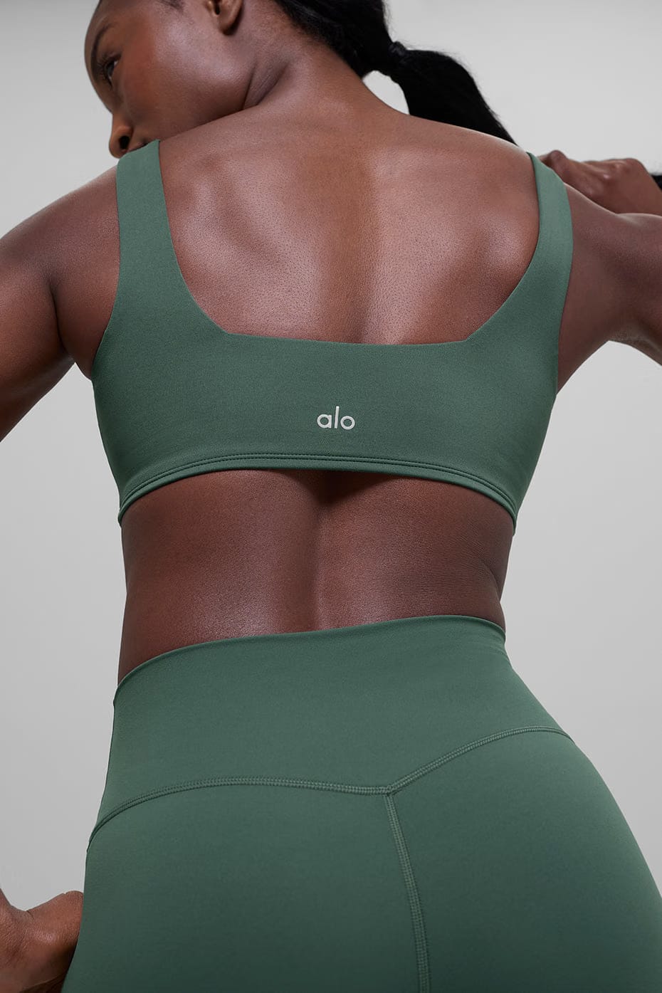 Alo Yoga ALO Softsculpt Precision Bra - Clover Green