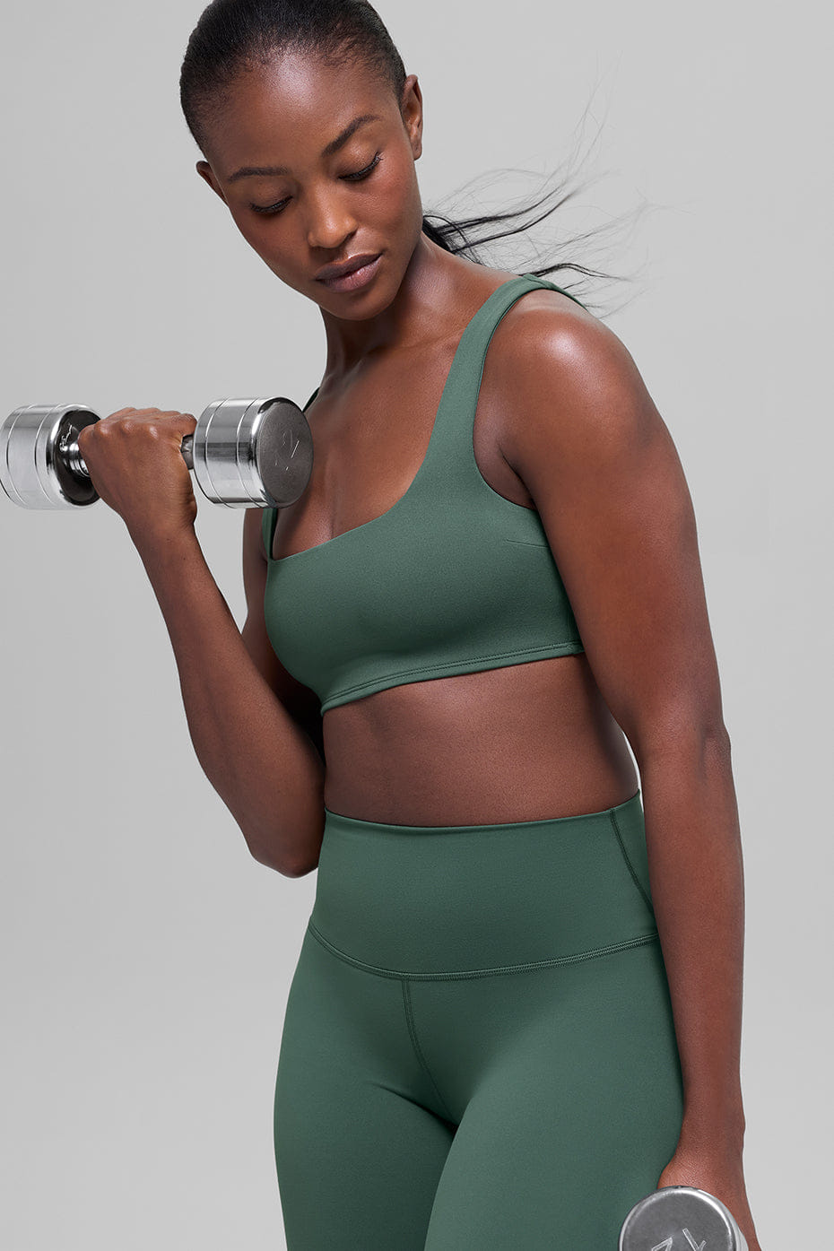 Alo Yoga ALO Softsculpt Precision Bra - Clover Green