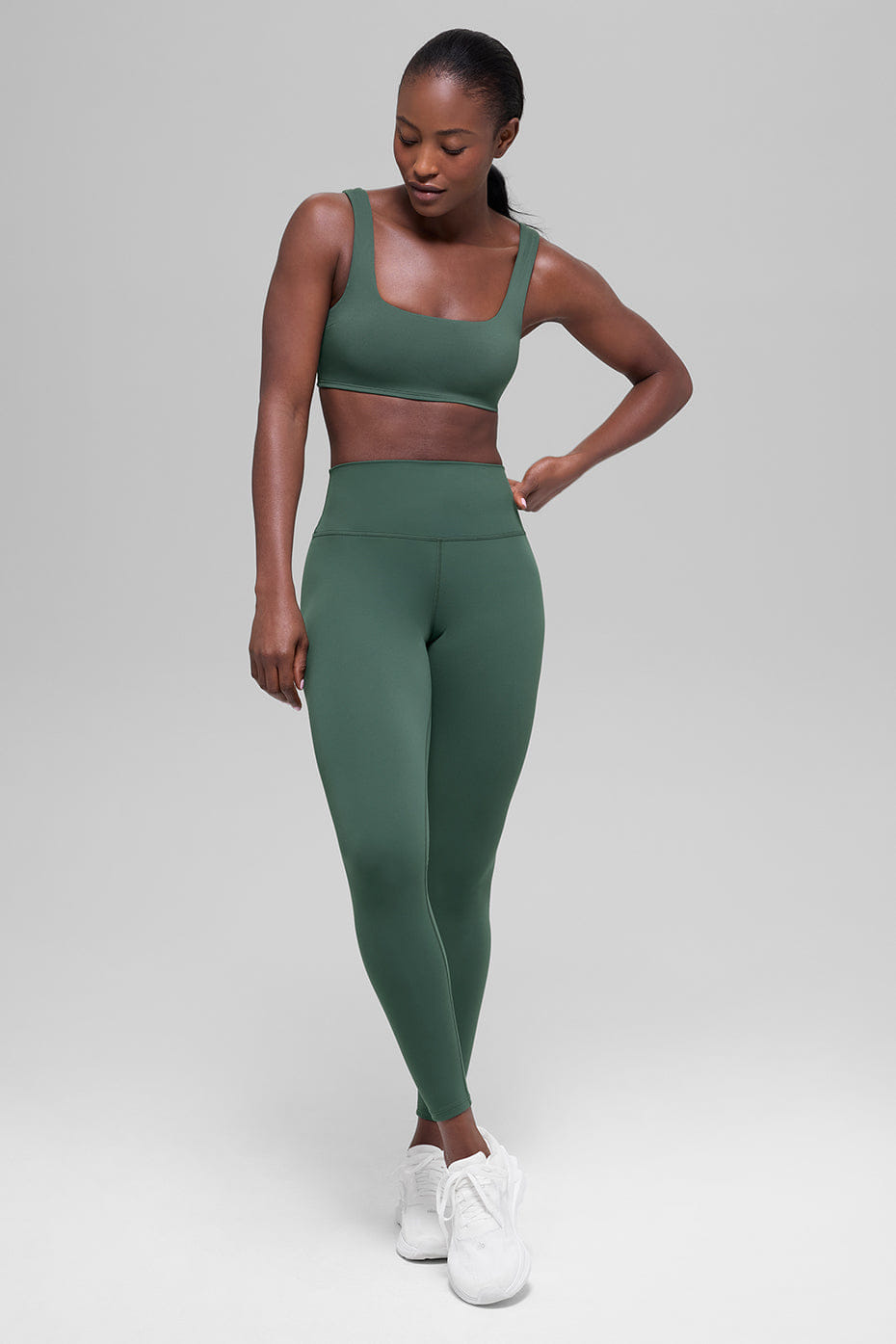 Alo Yoga ALO Softsculpt Precision Bra - Clover Green