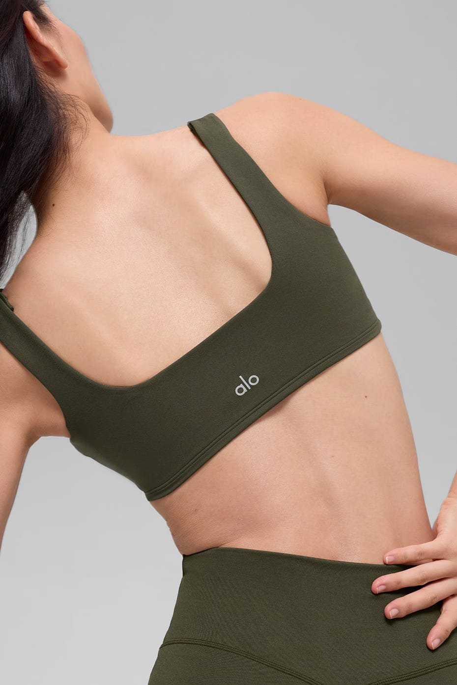 Alo Yoga ALO Softsculpt Precision Bra - Green Olive