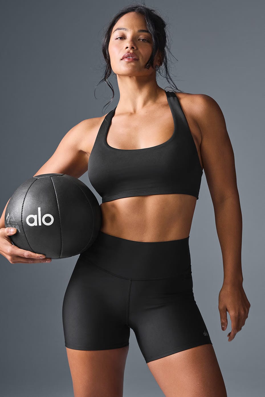 Alo Yoga Airlift Advantage Racerback Bra - Black