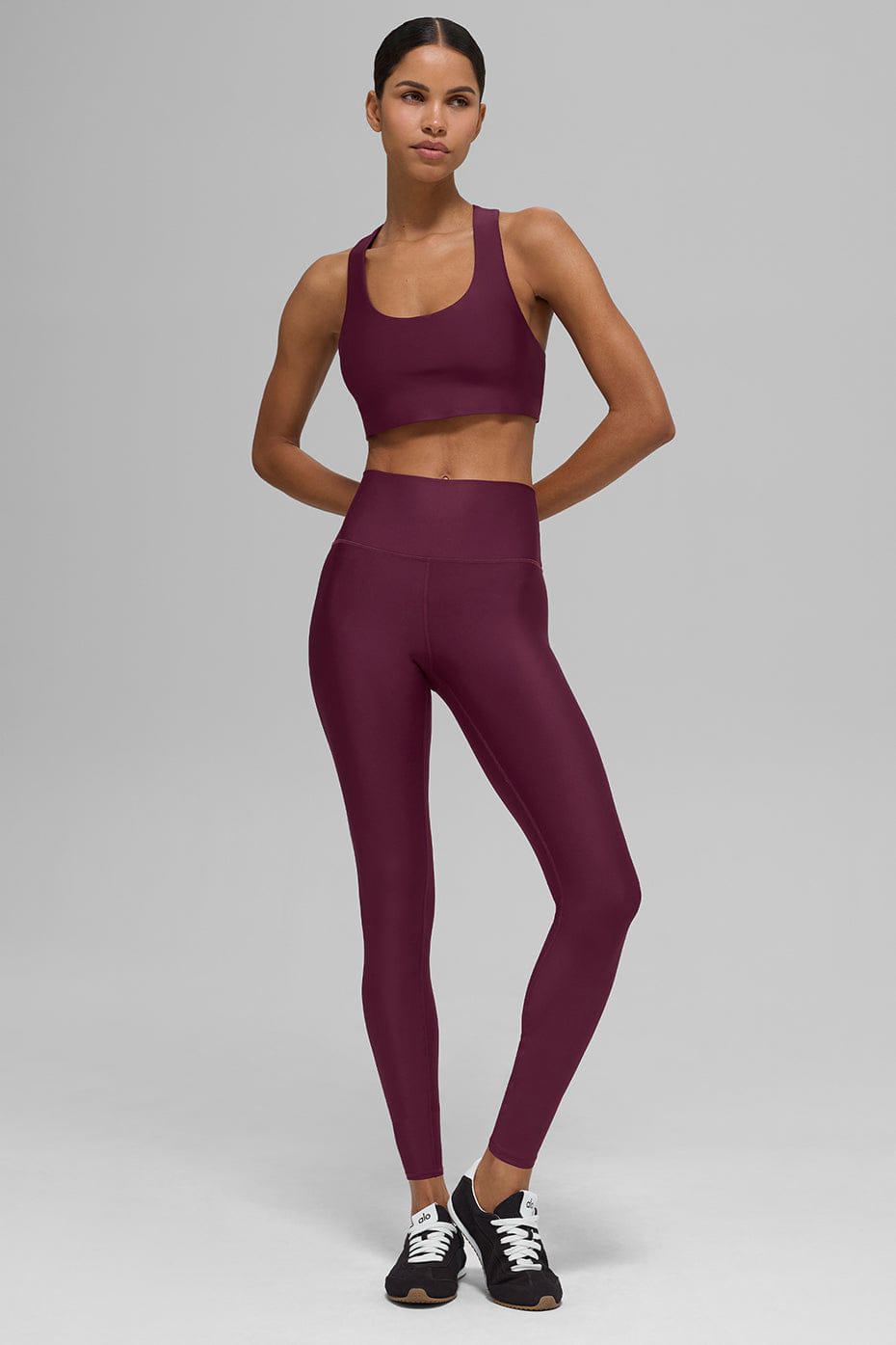 Alo Yoga Airlift Advantage Racerback Bra - Burgundy