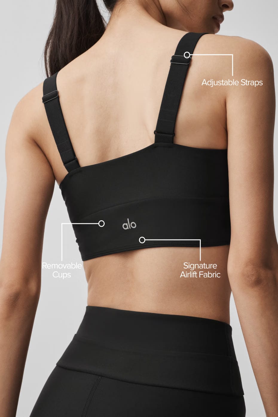 Alo Yoga Airlift Horizon Bra - Black