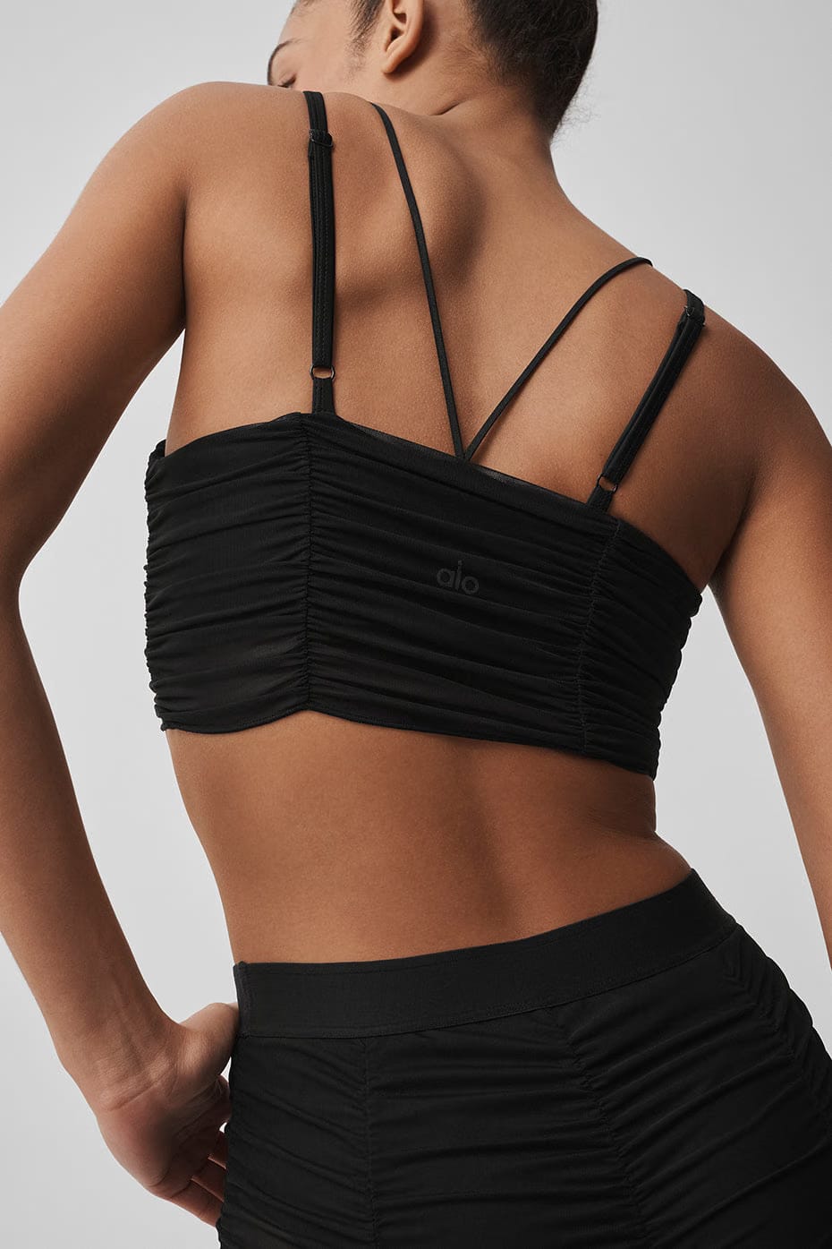 Alo Yoga Airlift Mesh Cherish Bra - Black