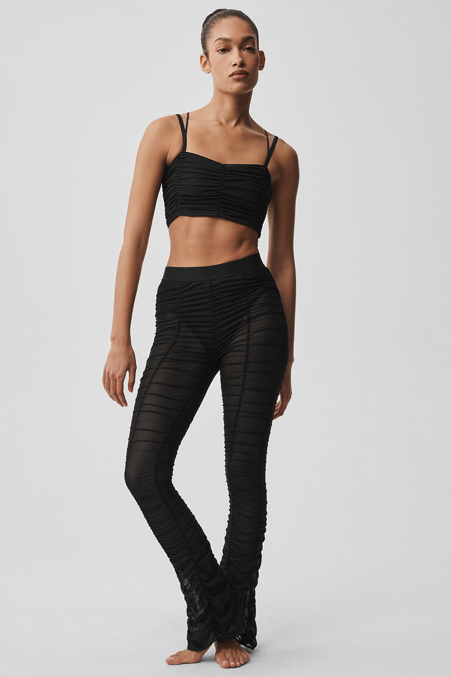 Alo Yoga Airlift Mesh Cherish Bra - Black