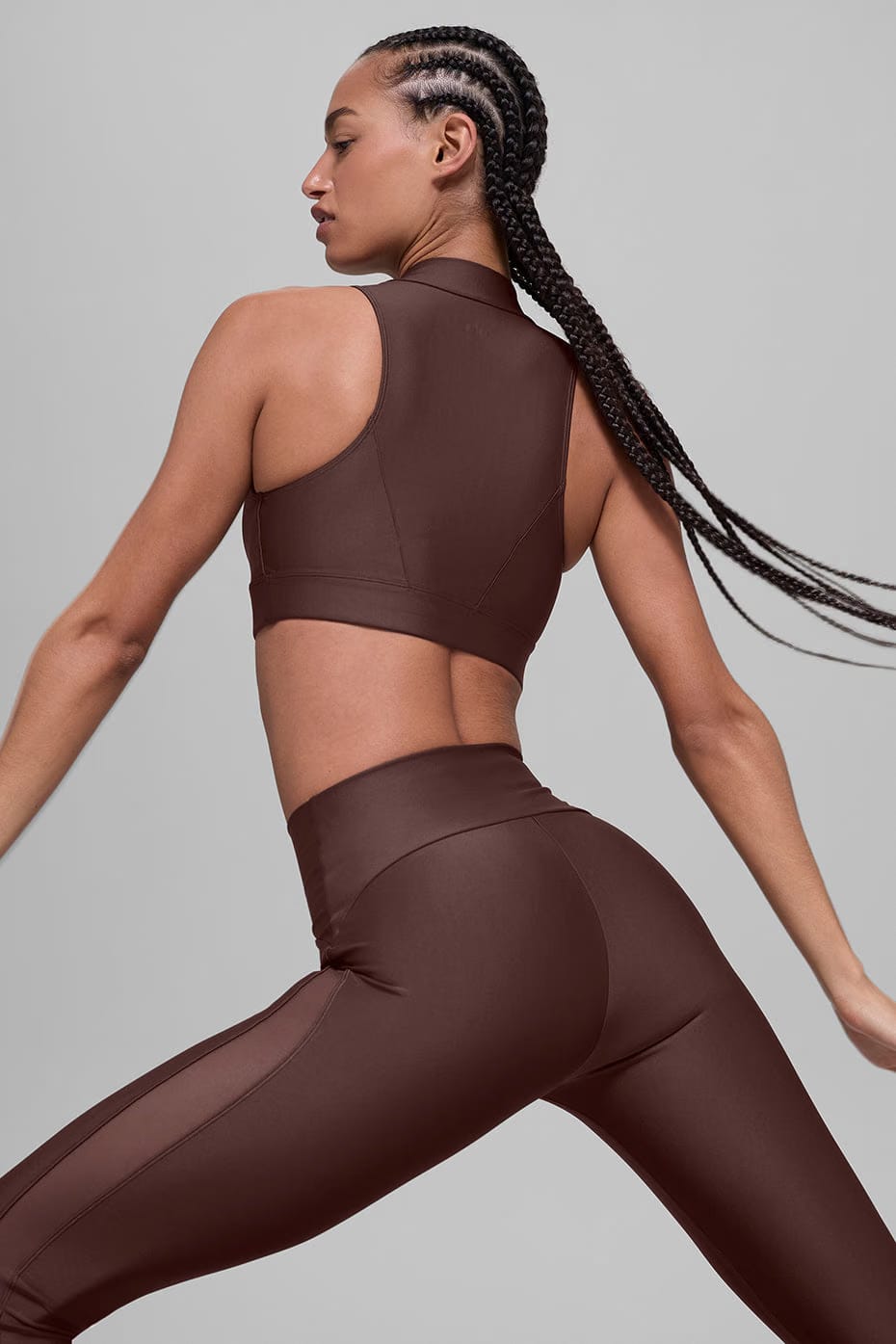 Alo Yoga Airlift Mesh Infatuation Bra - Brownstone