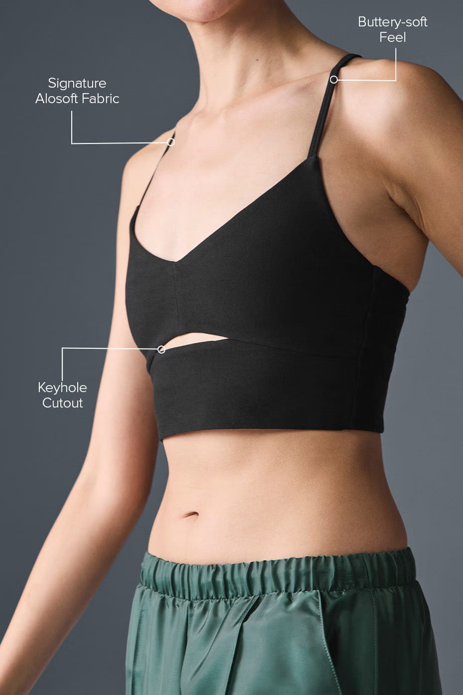 Alo Yoga Alosoft Highlight Bra - Black