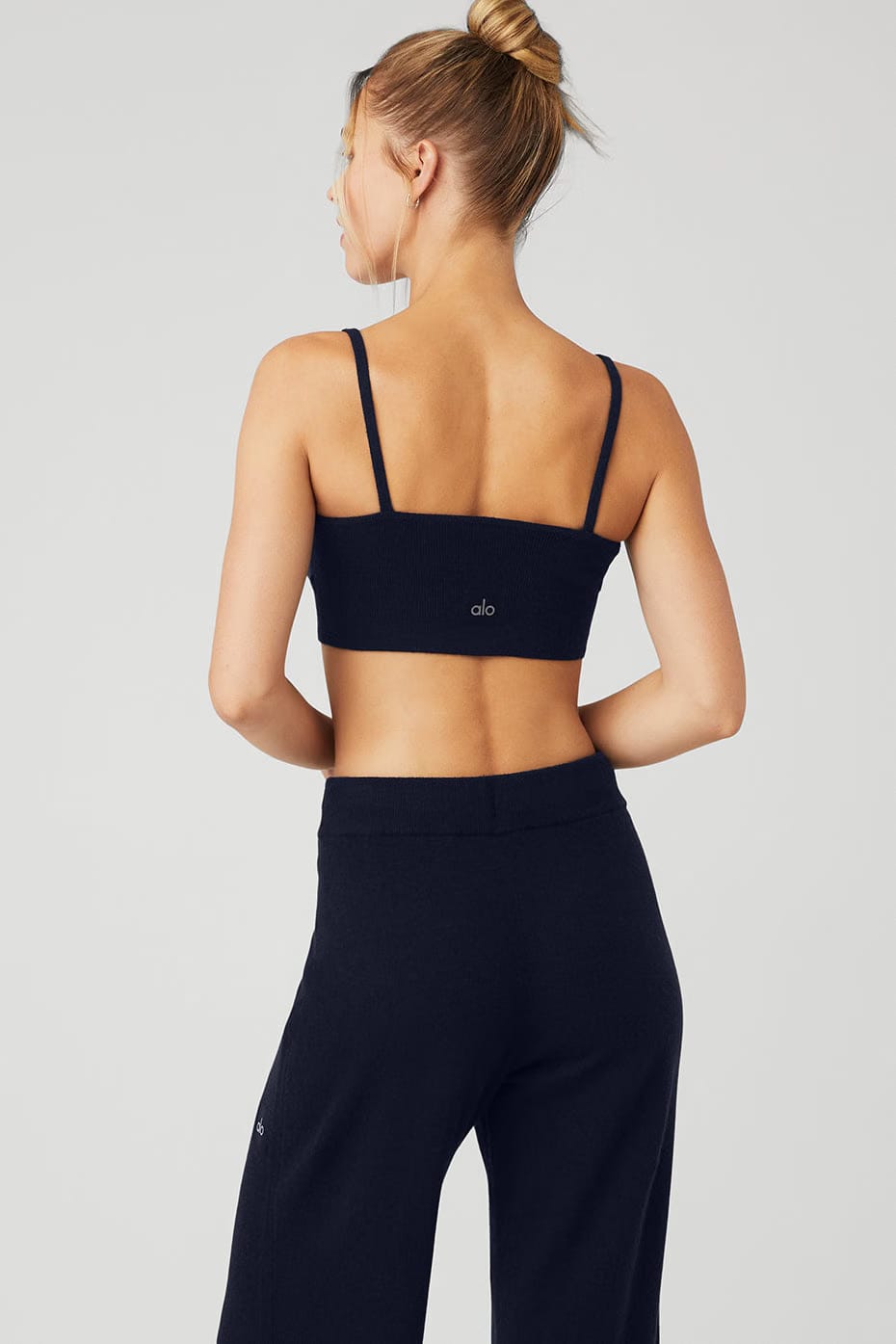 Alo Yoga Cashmere Jet Set Bra - Navy