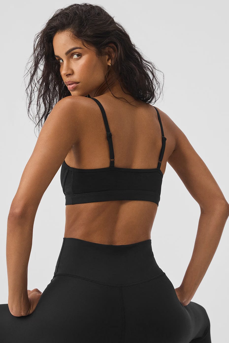 Alo Yoga Mesh Dream Glow Bra - Black