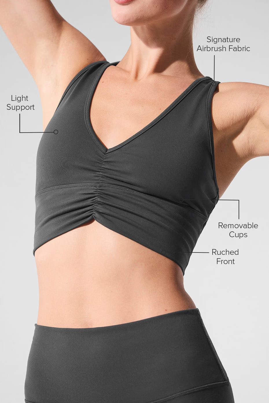 Alo Yoga Wild Thing Bra - Anthracite