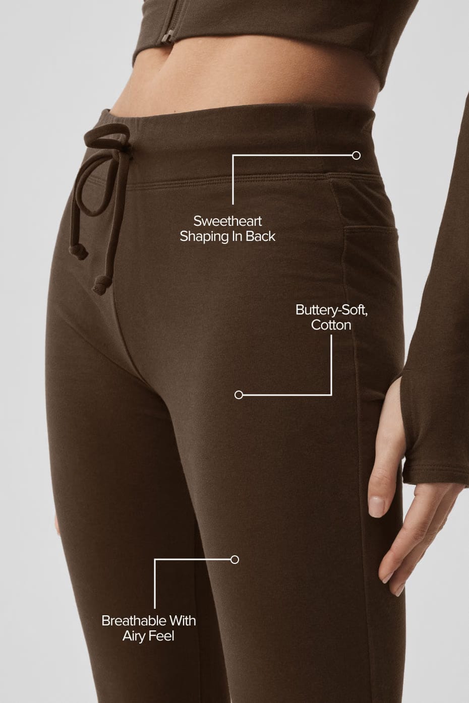 Alo Yoga Sway Bootcut Sweatpant - Espresso