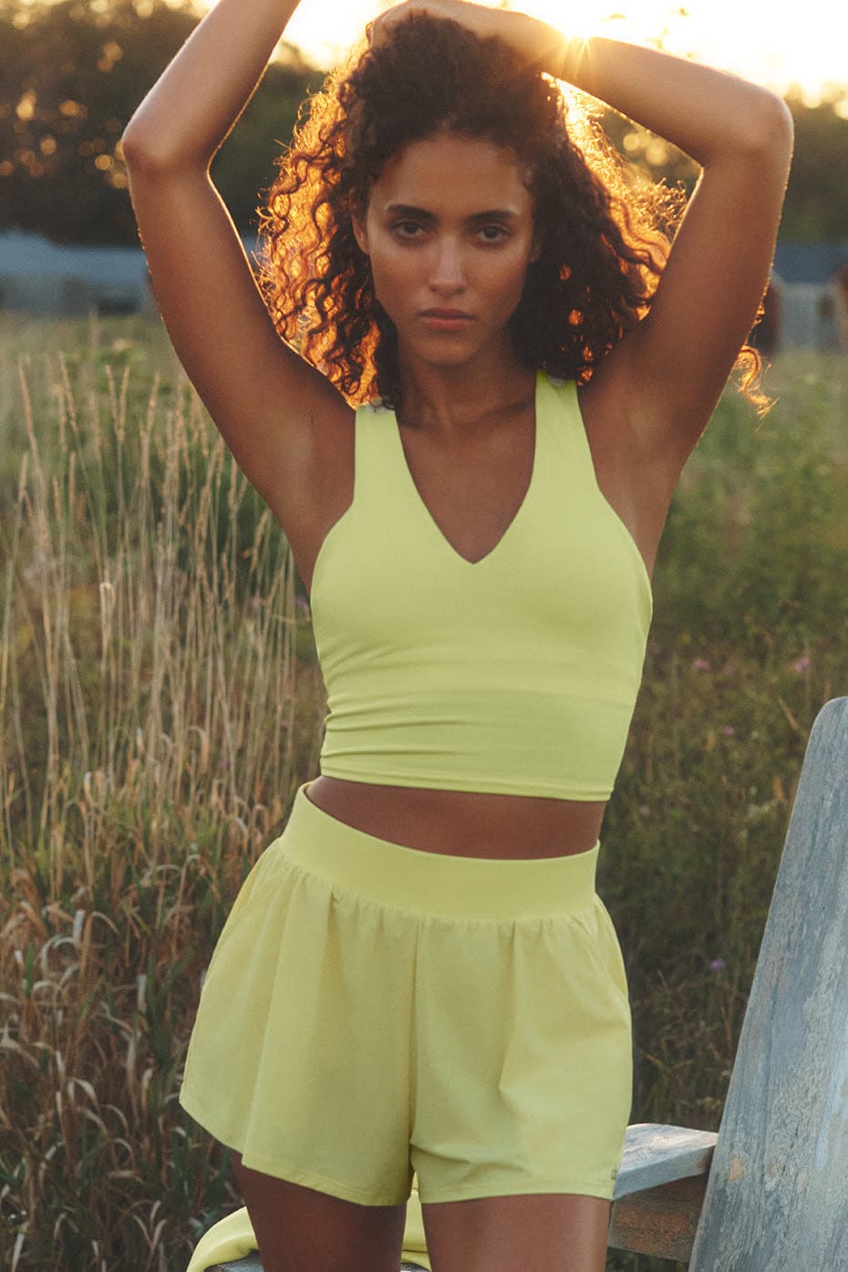Alo Yoga Airbrush Real Bra Tank - Sunshine