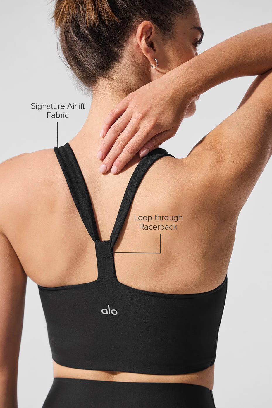 Alo Yoga Airlift Sleek Bra Tank - Black